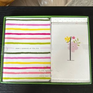 NIB Kate Spade baby girl photo prop set